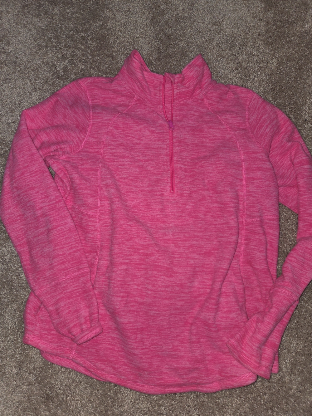 St. John's Bay Hot Pink Quarter-Zip Pullover